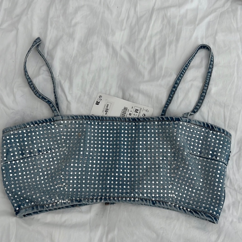 Zara diamond crop top